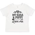 thumbnail image 3 of Inktastic Nana and Poppy Girls Granddaughter Hearts Girls Baby T-Shirt, 3 of 5