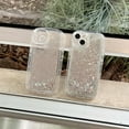 thumbnail image 2 of Compatible with iPhone 14 Pro Max Laser Quicksand Case Holographic Rainbow Bling Glitter Shiny Sequin Flow Transparent Soft Round Cute Unique Shockproof Protection Cover for Women Girls Bubble, 2 of 6