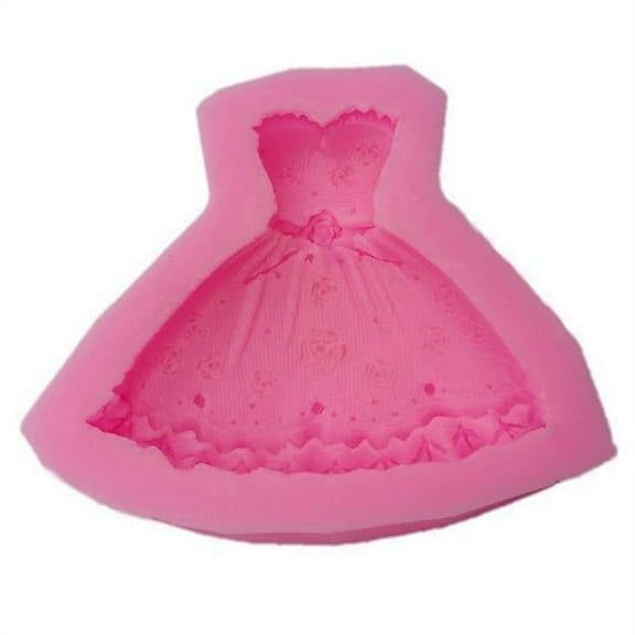 Beautiful Ballroom Dress Silicone Mold | Bakell