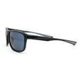 thumbnail image 3 of Mens Traditional 90s Classic Rectangle Sport Plastic Aerodynamic Sunglasses Black Grey - Black, 3 of 4