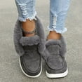 thumbnail image 3 of Chaussures d'Hiver Grande Taille pour Femmes 35-43 Basses Décontractées en Daim et Coton, 3 of 6