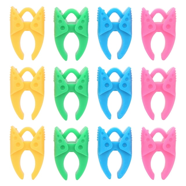12 piezas de abrazadera de silicona para bobina, clip para hilo de bobina, accesorios para herramientas de costura