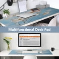 thumbnail image 6 of Leather Keyboard and Mouse Desk Mat Office Desk Accessories Protective Office Desk Decor Desk Pad Mat for Gaming, Work from Home, Office Elegant White Flowers 16.5" x 35.4", 6 of 9