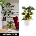 thumbnail image 3 of OUNONA Potted Lemon Trees Artificial Tree Decor Plastic Bonsai Style for Wedding 1Set, 3 of 6