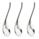 thumbnail image 1 of Juego de 3 cucharas de acero inoxidable para caviar, coladores y esferificadores (plateadas), 1 of 8