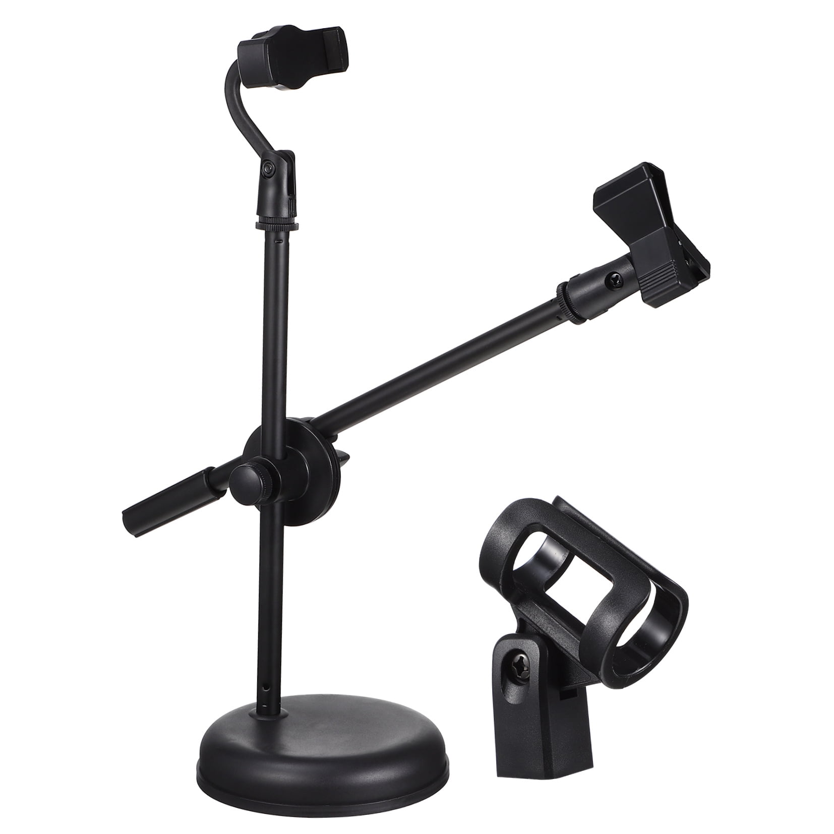 ULTNICE 1 Set Adjustable Mic Holder For Microphones Plastic Round Base For Podcasting