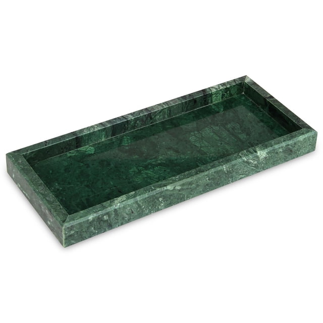 Bandeja de tocador de baño de mármol HESHIBI Natural Stone Green