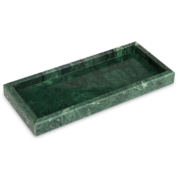 Bandeja de tocador de baño de mármol HESHIBI Natural Stone Green