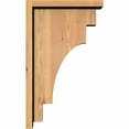 thumbnail image 3 of 5 1/2"W x 12"D x 20"H Mediterranean Smooth Corbel w/Backplate, Western Red Cedar, 3 of 9