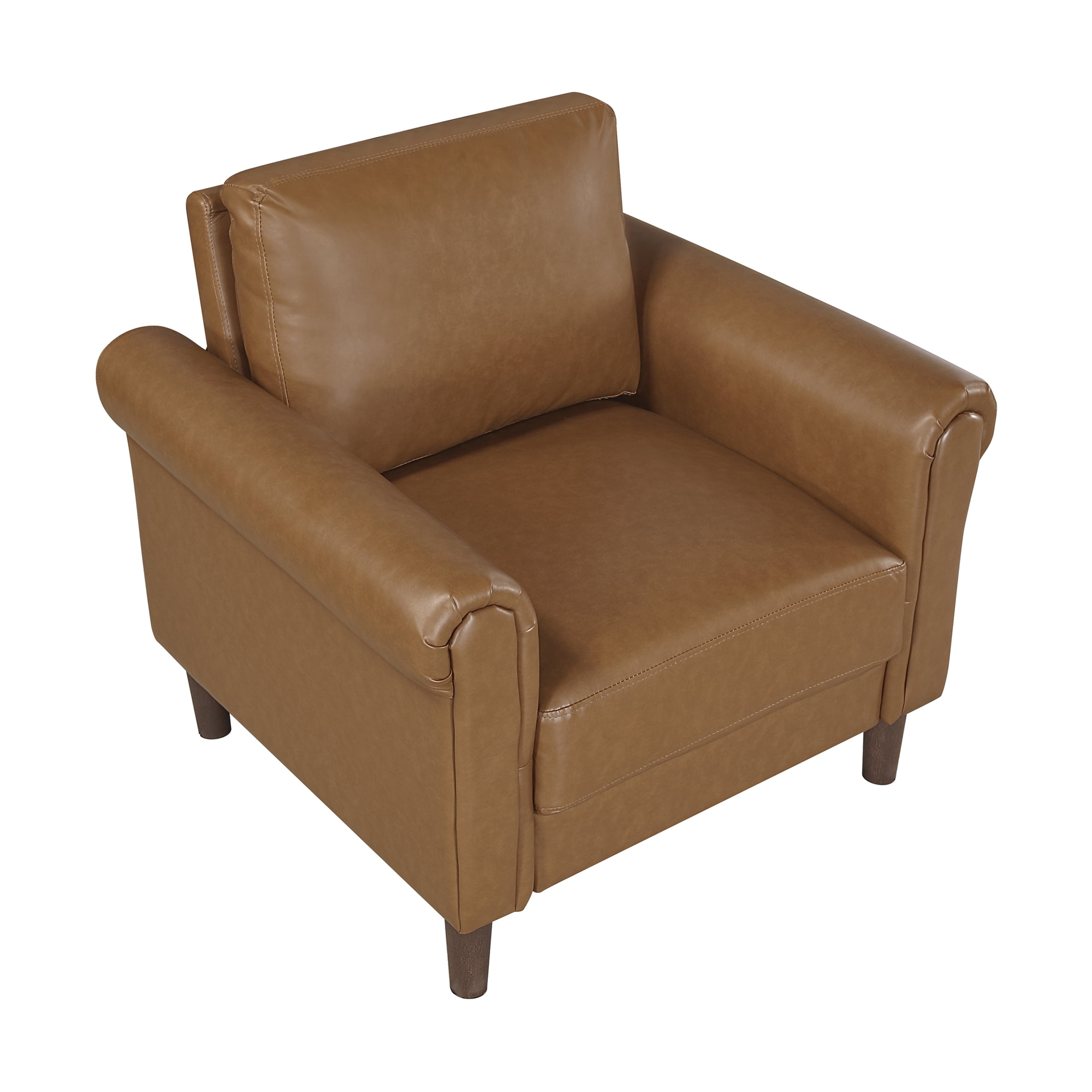 OakvillePark Marlinth Faux Leather Chair, Brown