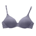 thumbnail image 4 of Wdgfv Womens Demi Underwire Bra, One Fab Fit Lightly Padded Bras for Women, Convertible Straps Dark Purple 34, 4 of 4