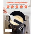 thumbnail image 2 of 6-Quart Nonstick Aluminum Stock Pot with Glass Lid - PFOA & PFAS-Free Cooking for Soups and Stews, 2 of 6