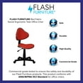 thumbnail image 4 of Flash Furniture Red Fabric Swivel Ergonomic Task Office Chair, 4 of 12