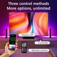 thumbnail image 4 of RGB Light Bar, 10" LED Light Bar, 16 Million colors, APP Control USB Powered, Color Changing TV Backlight, Ambient Lighting for Desk, PC, Gaming, Party, 2 Pack, 4 of 7