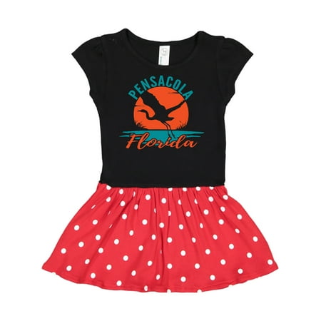 

Inktastic Pensacola Florida Vacation Trip Gift Toddler Girl Dress