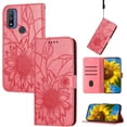 thumbnail image 2 of Case for Motorola Moto G Pure Wallet Case Kickstand Magnetic Closure with Card Holder Sunflower Pattern Leather Flip Durable Shockproof Cover for Moto G Pure Pink Sunflower, 2 of 16
