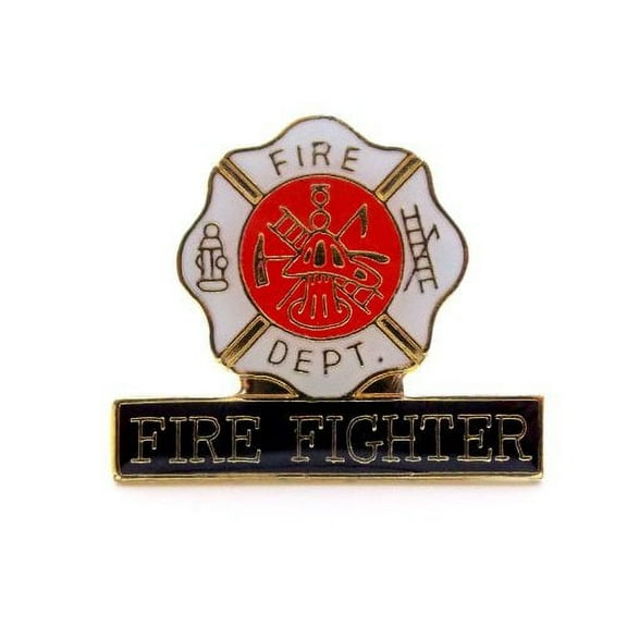 Wholesale Lot Of 12 Fire Fighter Department Maltese Cross Lapel Hat Pin PPM232
