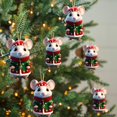 thumbnail image 6 of 2D Acrylic Animal Christmas Decoration Hanging Ornaments, Festive Colorful Decor for Tree and Home, Seasonal Animal Themed Accents for Holiday Atmosphere, 6 of 6