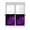 Purple, variant on Red Rose Kitchen Curtains Tier 36 Inch Length, Abstract Spring Flowers Vintage Black Rod Pocket Light Filtering Window Curtains Living Room Bedroom Curtain Drapes Cafe Curtain 27.5''x36''x2