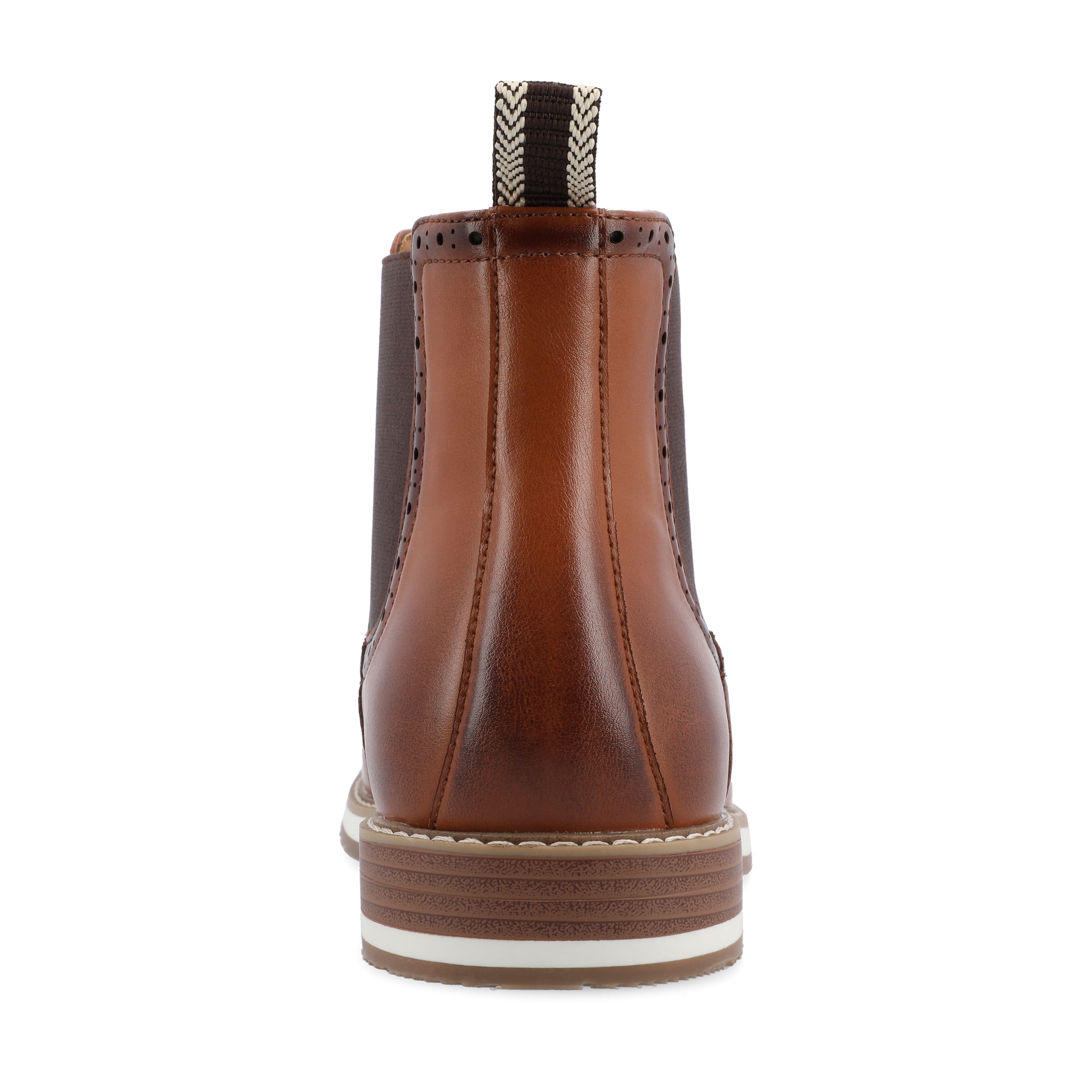 Vance Mens Thorpe Wingtip Slip-on Chelsea Boot