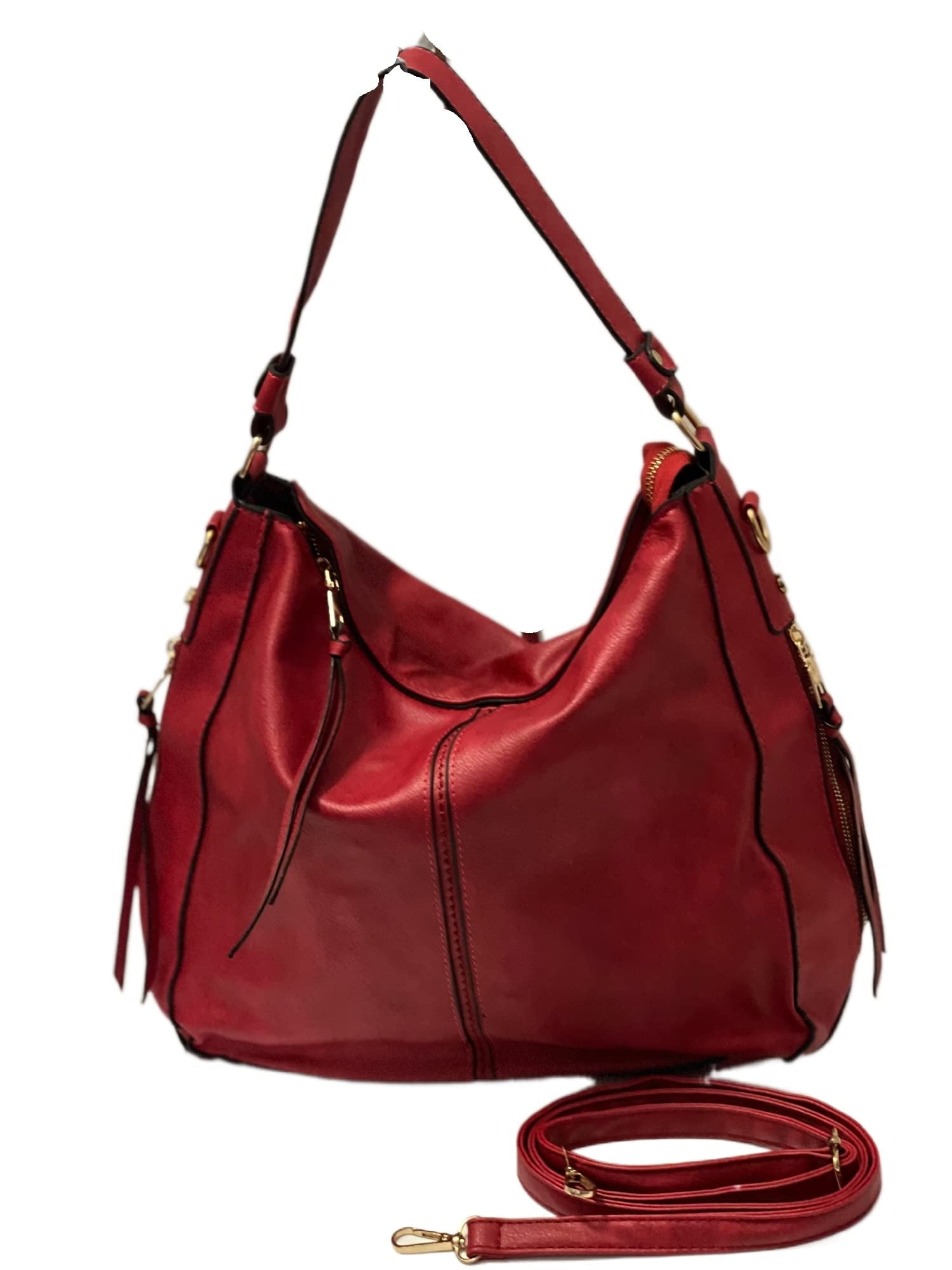 JUPA Place Large Vegan Leather Hobo Bag Women Purse Handbag Crossbody