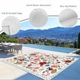 thumbnail image 3 of Watercolor Flowers Outdoor Rug for Patio/Deck/Porch, Non-Slip Large Area Rug 6 x 9 Ft, Farmhouse Spring Floral Botanical Indoor Outdoor Rugs Washable Area Rugs, Reversible Camping Rug Carpet Runner, 3 of 8