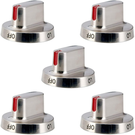 Upgrade 5 pcs DG64-00472A Stove Knob Replace DG64-00473A,DG64-00347A,DG64-00347B for Samsung Stove Knob