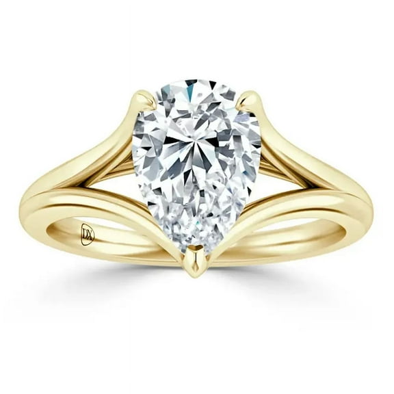 Solitaire Engagement Ring 1 Ct G VS1 Lab Grown Diamond 14K Yellow Gold