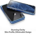 thumbnail image 5 of Poetic Lucent [Metallic Coating] Clear Hybrid Bumper Case for Apple iPhone X Blue, 5 of 7