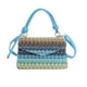 thumbnail image 2 of Mini Straw Woven Small Bag Women Bag Contrast Color Stripesd Shoulder Crossbody Bag Foreign Style Handbag, 2 of 6