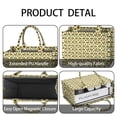 thumbnail image 4 of Large Capacity Tote Bag,White Sunflower Pattern Handbag Fashion Luxury Tote Bag,15.7"x13"x 5.1" Inches,Laptop Compatible, 4 of 6