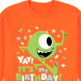 thumbnail image 3 of Disney Monsters Inc - Mike Yay It's My Birthday - Men's Crew Neck Fleece Pullover, 3 of 6