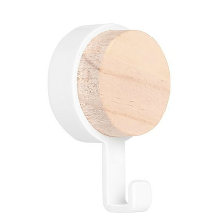 

CHGBMOK Clearance Wooden Round Head Hook Household Multifunctional Nail-Free Hook-Free Sticky Hook