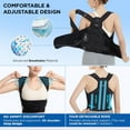 thumbnail image 4 of MUSICOZY Back Brace Posture Corrector for Women and Men, Back Straightener Posture Corrector, Scoliosis and Hunchback Correction, Back Pain, Spine Corrector, Support, Adjustable Posture Trainer, S, 4 of 10
