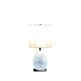 thumbnail image 2 of Benjara 20" Glass Table Lamp- 9W LED- 3 Way Switch- Egg Shape- Silver, 2 of 7