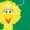 KELLY GREEN, variant on - Scribble Big Bird Snuffleupagus - Toddler and Youth Short Sleeve Graphic T-Shirt