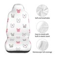 thumbnail image 5 of Pofeuu Girl Rabbit Print Automotive Car Seat Covers Flat Cloth Full Set Seat Covers,Car Seat Covers front seats for Cars Trucks and SUVs(Two packs), 5 of 7