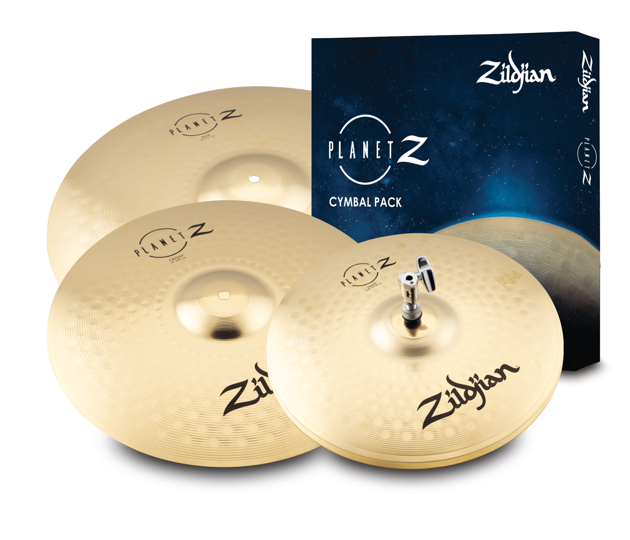 Zildjian Planet Z Complete Cymbal Pack - 14" Hi Hats, 16" Crash, 20" Ride - Walmart.com