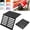 Black Hollow, variant on Mahjong Card Holder for Table, Under Mat Slide in Stand Angled Viewing Rack Mahjong Card Holder for Table Space Saving 3D Printed Table Foldable Design
