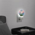 thumbnail image 3 of Round LED Night Lights Lamp with Dusk to Dawn Sensor, Gorgeous Pastel - Toned Tulips Night Light Plug Into Wall for Kids Room, Bedroom, Bathroom, Kitchen, Hallway, 3 of 4
