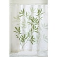 thumbnail image 2 of InterDesign Leaves Fabric Shower Curtain, Standard 72" x 72", Green, 2 of 5