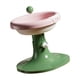 thumbnail image 4 of Comedero elevado para gatos, comedero para gatos, comedero antivómitos para gatos, comida para mascotas rosa y verde, 4 of 9