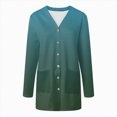 thumbnail image 5 of Towmus Women's Lightweight Cardigan Sweaters Loose Cardigan Solid Color Shirt Casual Long Sleeved Slim Fit Sweaters With Pockets, 5 of 6