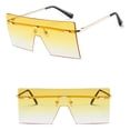 thumbnail image 3 of Only Moment Sunglasses for Women Ac Lightweight Narrow Shades Trendy UV Protection Sun Glasses Yellow One Size, 3 of 3