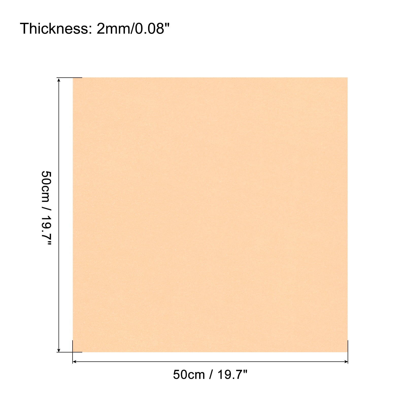 Uxcell EVA Foam Sheets Beige 19.7 Inch x 19.7 Inch 2mm Thick Crafts Foam Sheets for Costumes, Arts and Crafts Projects Pack of 5