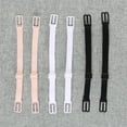 OUNONA 3 Pair Bra Strap Clips Elastic Nonslip Strap Holder (Black