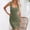 A01522-Army Green, variant on TIANEK Womens Dress Sleeveless Square Neck Solid Color Mini Bodycon Dress Formal Hip Wrap Tank Dress Short Girl Dresses