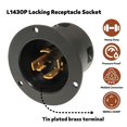 thumbnail image 4 of Enchufe MECMO NEMA L14-30 de 30 A, 125/250 V, con cubierta impermeable, 4 of 6