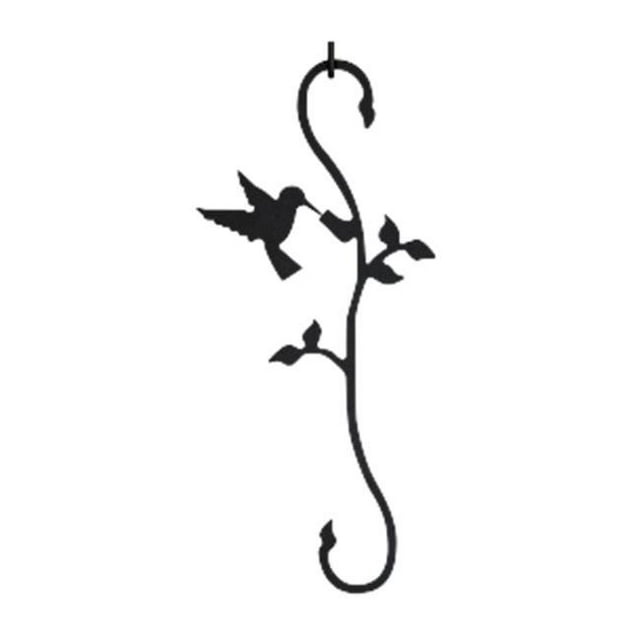 Colibri à Fleurs en Forme de Crochet - Noir