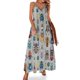 thumbnail image 1 of Vestido de fiesta sin mangas con estampado de hibisco coral tribal hawaiano - samoano - polinesio vestidos elegantes para mujer para boda, 1 of 7